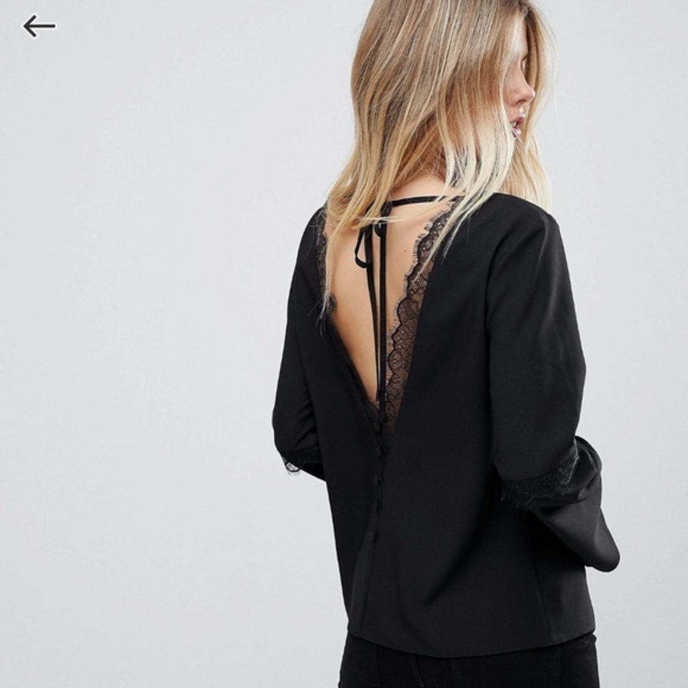 ASOS Plunge Back Top